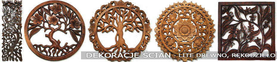 Drewniane ornamenty do powieszenia